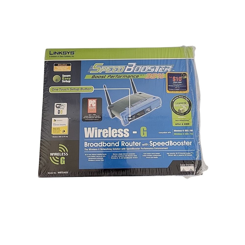 Linksys WRT54G Wireless-G 2.4GHz 4-Port Broadband Router 802.11g